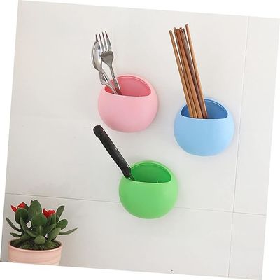Customized circular bathroom suction cup holder with various colors for storage